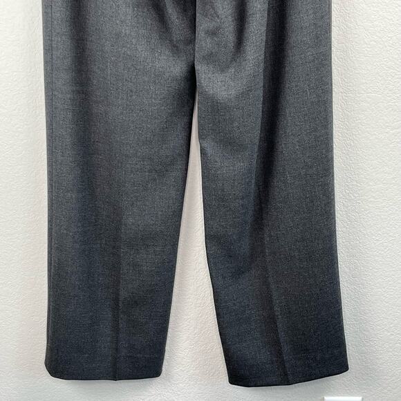 Armani Collezioni Dark Gray Wool Blend Antinea SRL Trousers Dress Slacks Pant 10 - Picture 9 of 12